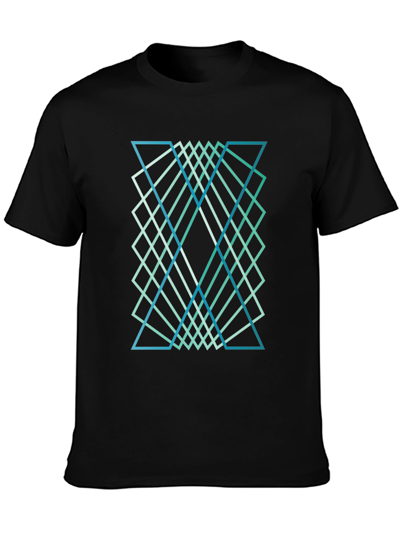 Geometric Design Tee - Stylish Graphic Print Shirt