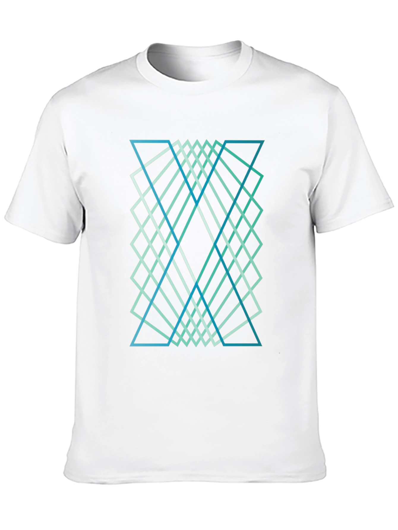 Geometric Design Tee - Stylish Graphic Print Shirt
