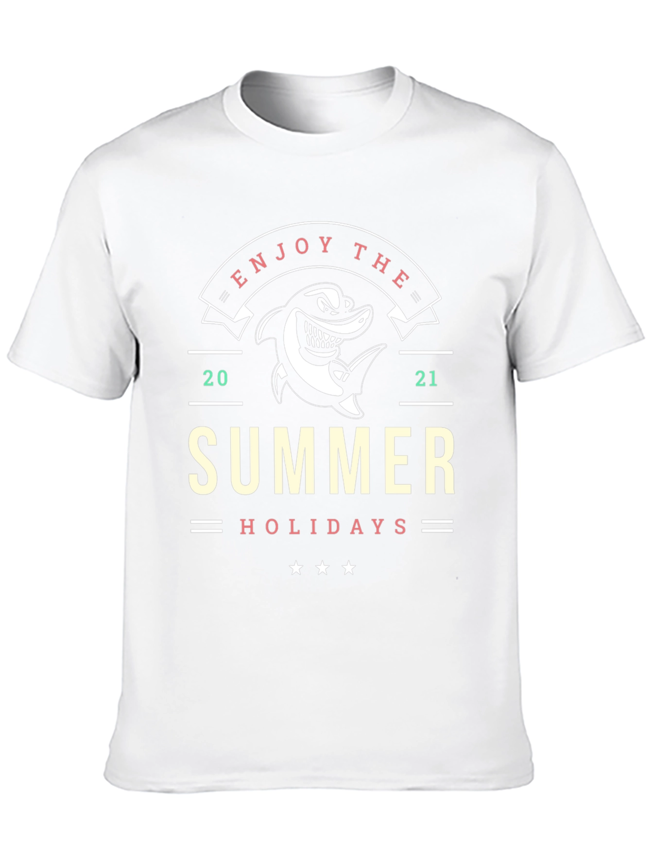 Enjoy the Summer Holidays Black T-Shirt