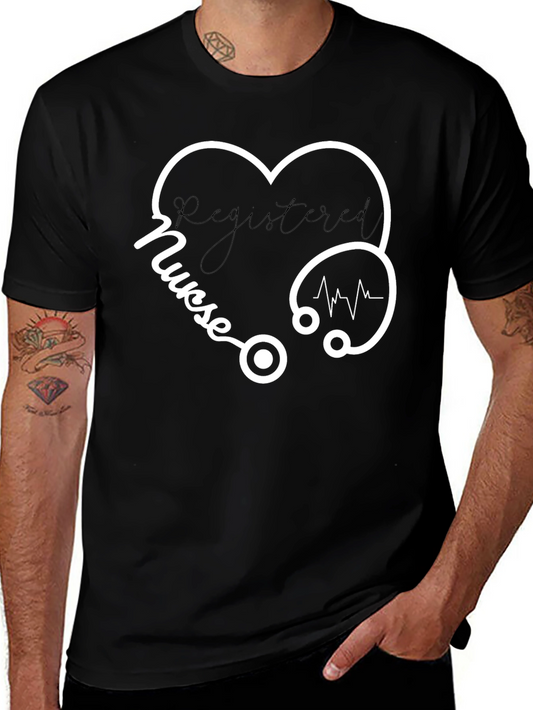 Registered Nurse Heart Stethoscope T-Shirt