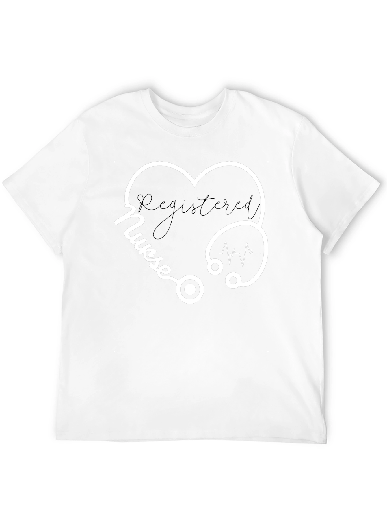 Registered Nurse Heart Stethoscope T-Shirt