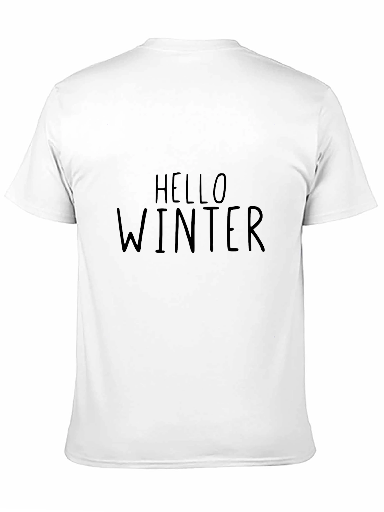 Hello Winter Black T-Shirt