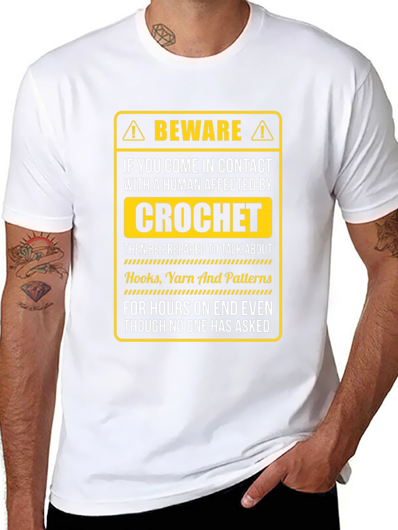 Beware Crochet T-Shirt