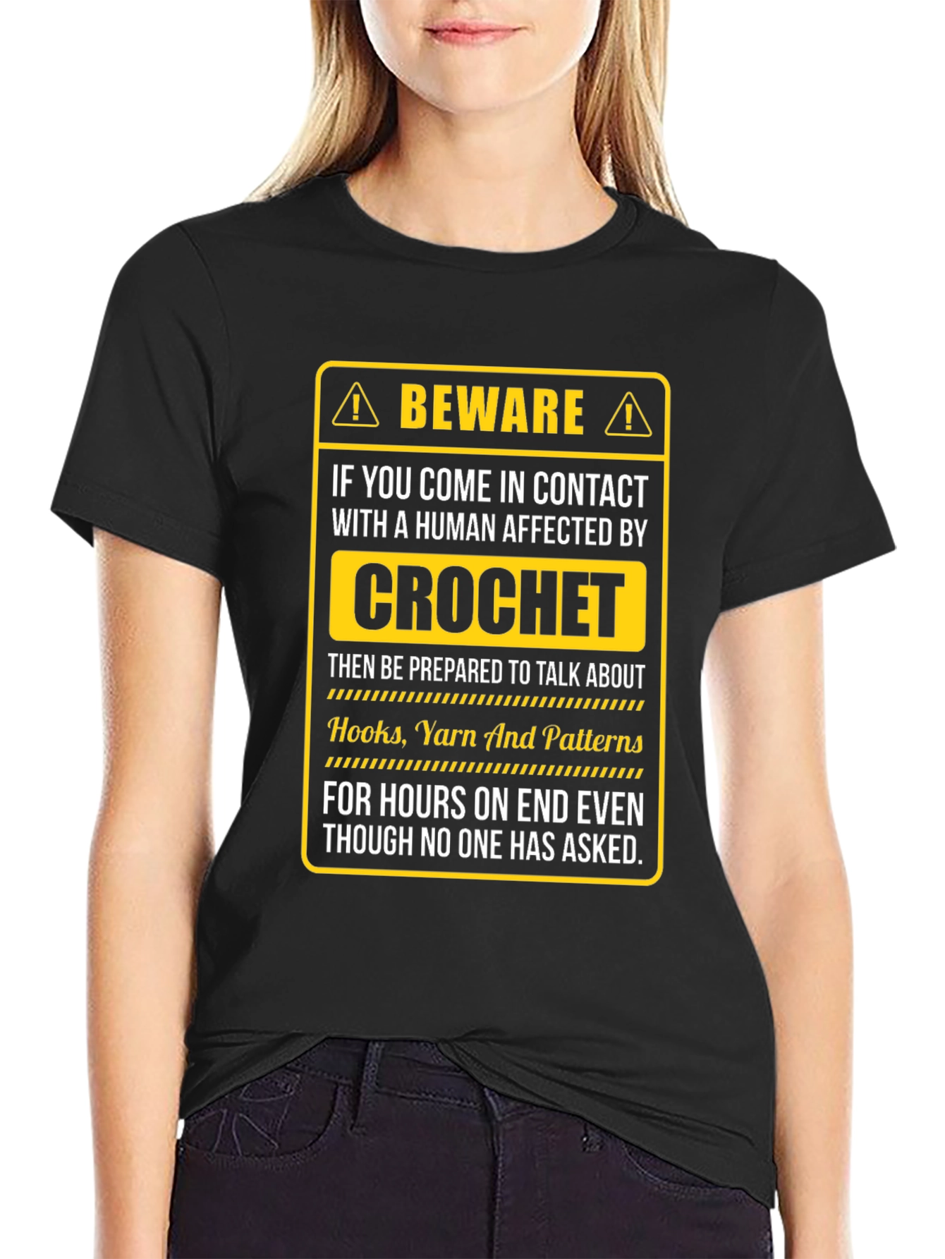 Beware Crochet T-Shirt
