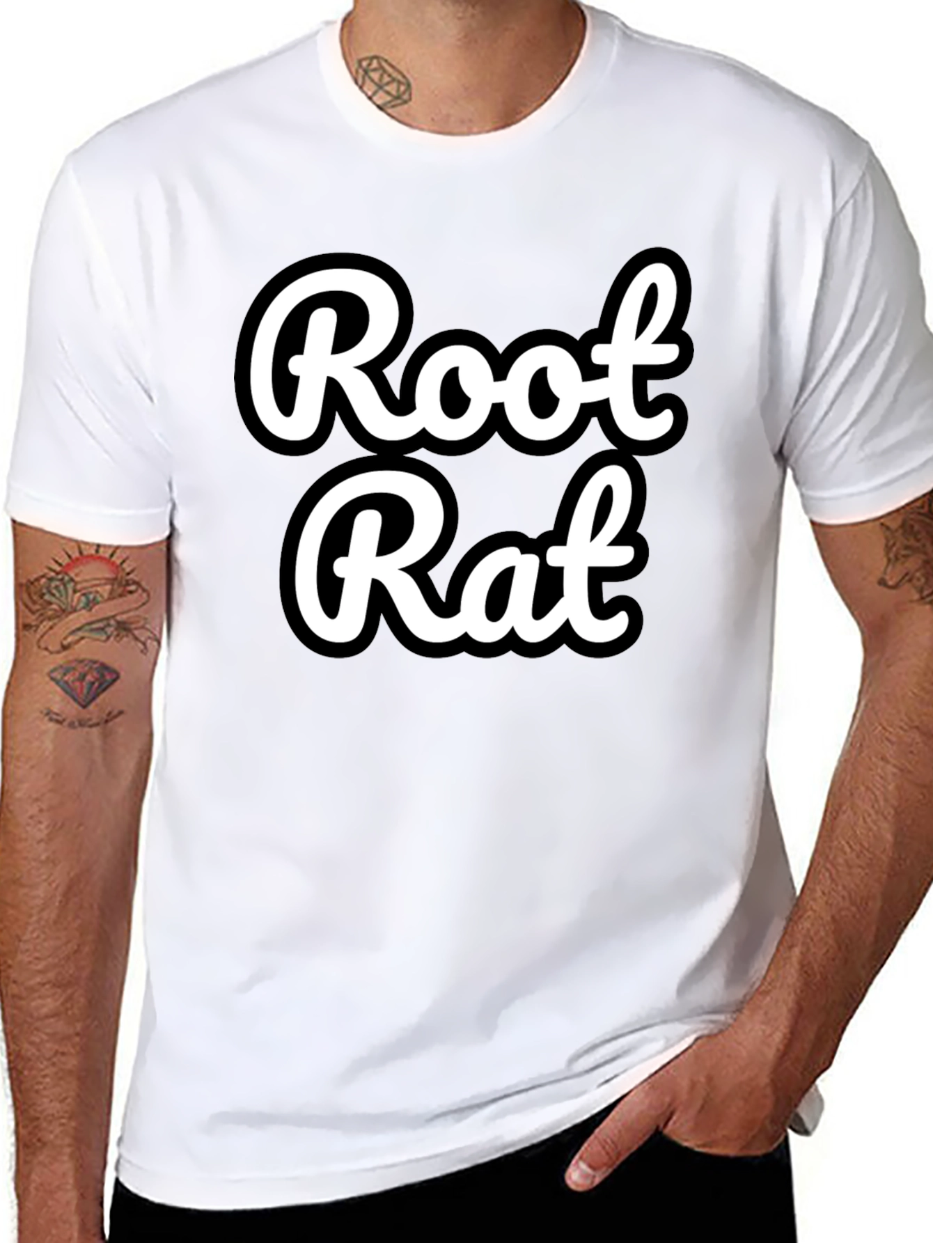 Root Rat Graphic Tee - Bold Statement T-Shirt