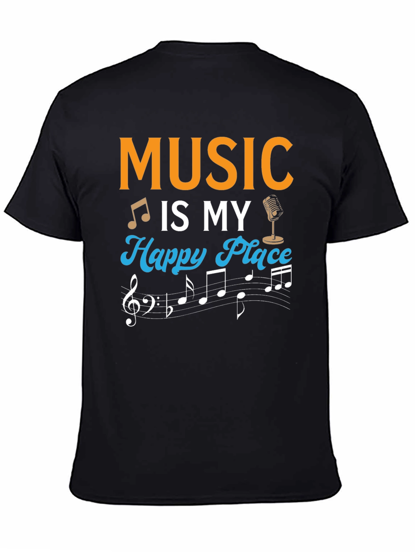 Music Is My Happy Place T-Shirt