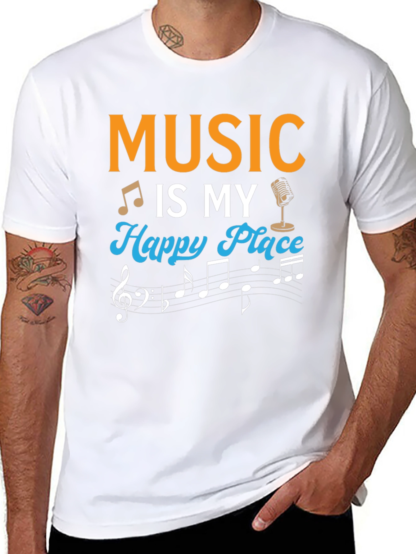 Music Is My Happy Place T-Shirt