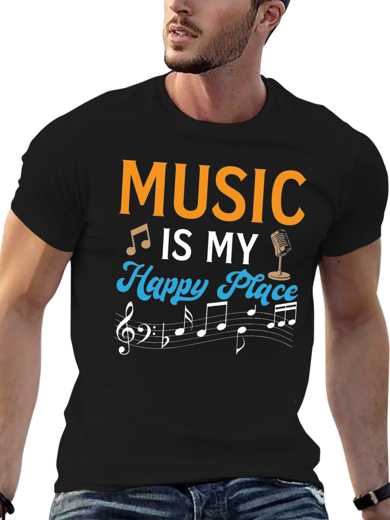 Music Is My Happy Place T-Shirt
