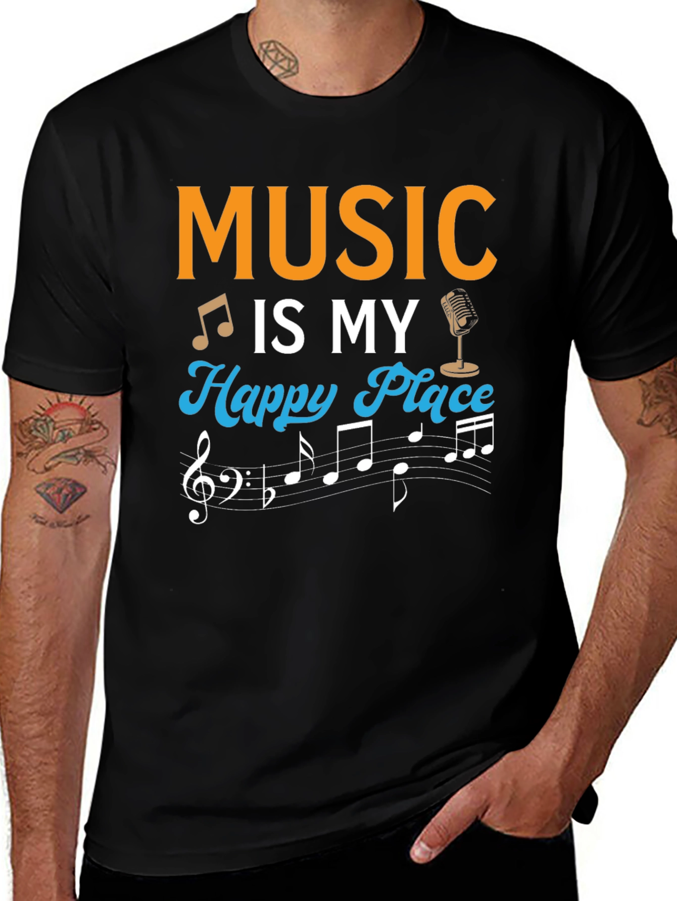Music Is My Happy Place T-Shirt