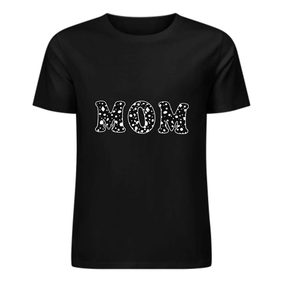 Mom Leopard Print Graphic T-Shirt | Cute Minimalist Mother’s Day Tee(z120)