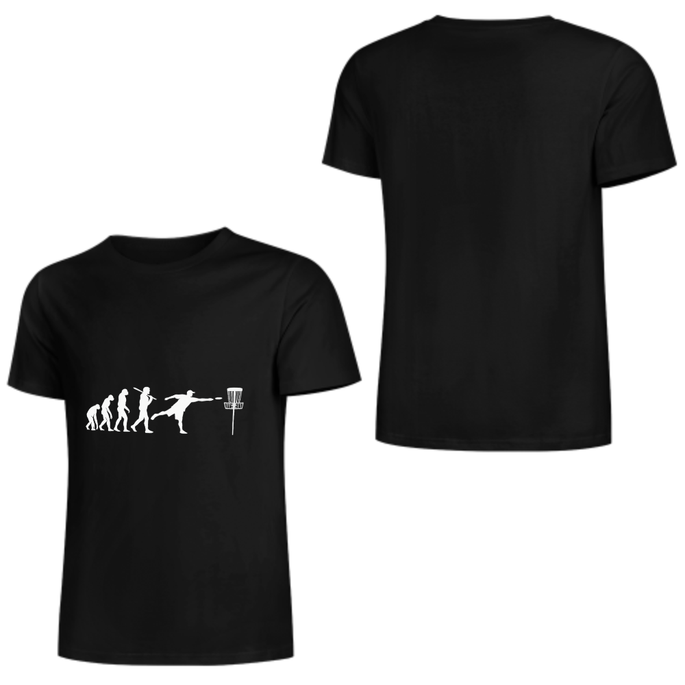 Disc Golf Evolution T-Shirt | Funny Disc Golfer Graphic Tee(z124)