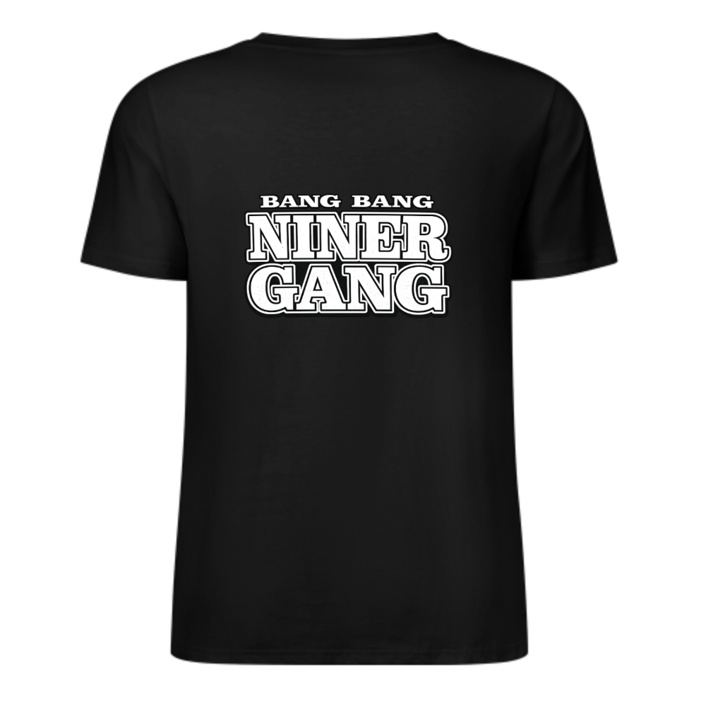 Bang Bang Niner Gang Graphic T-Shirt – Bold Streetwear Football Fan Tee(z133)