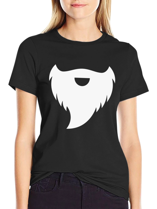 Bearded Mans Black Cotton Graphic T-Shirt