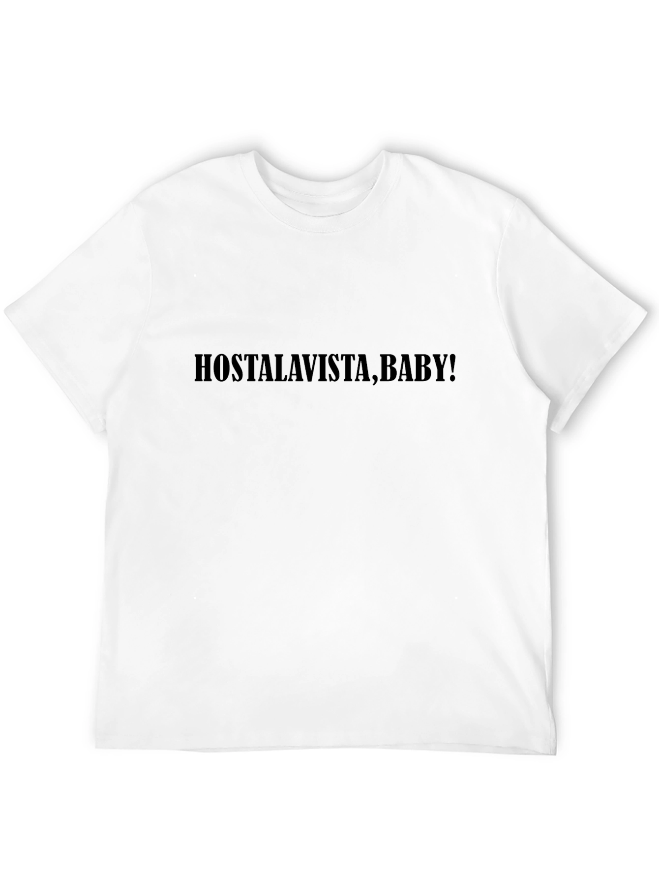 Hasta La Vista Baby! - Mens Black Graphic T-Shirt