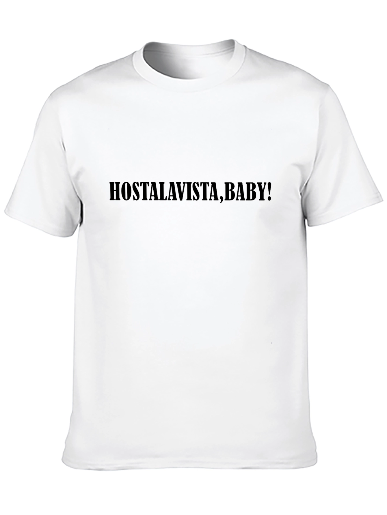 Hasta La Vista Baby! - Mens Black Graphic T-Shirt