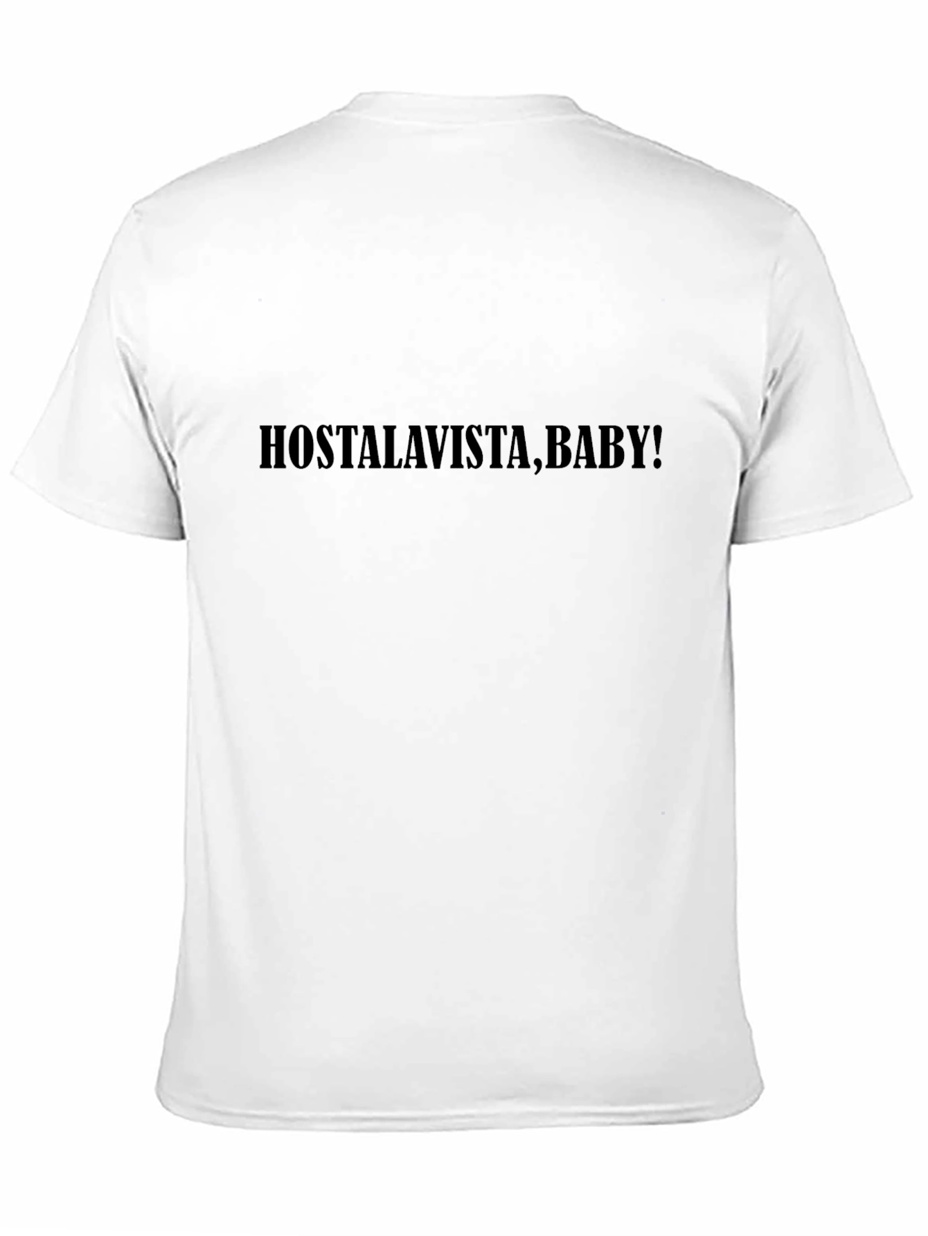 Hasta La Vista Baby! - Mens Black Graphic T-Shirt