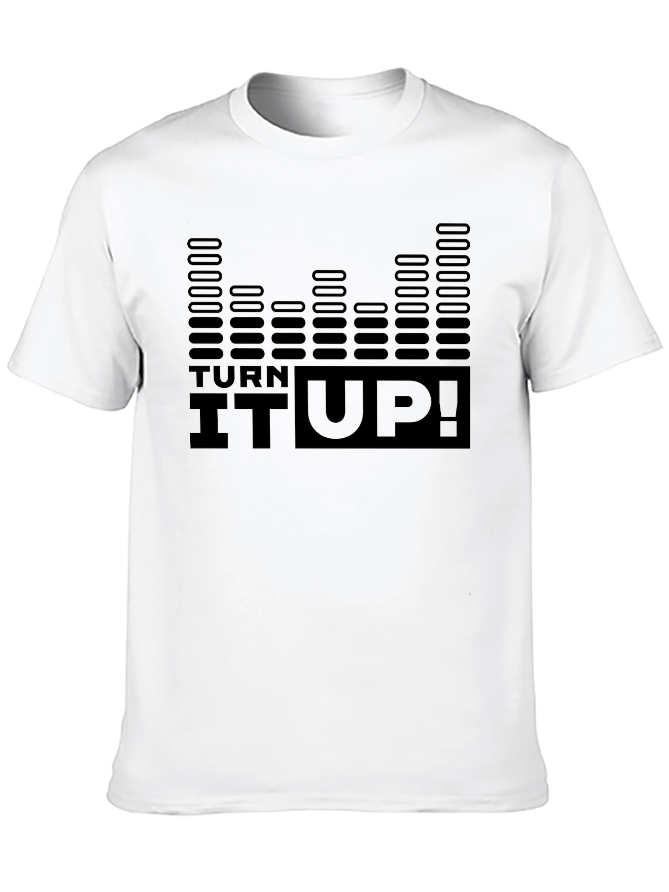 Turn It Up Graphic Tee - Black
