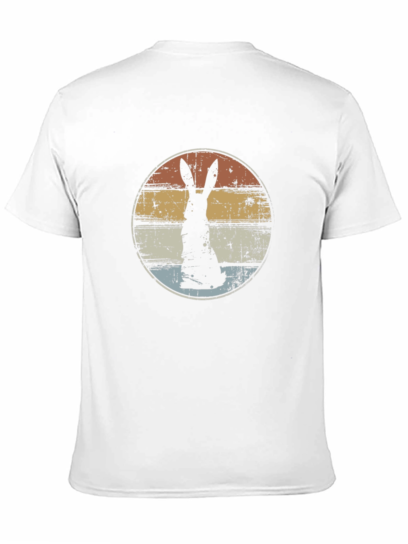 Retro Rabbit Graphic Tee - Distressed Print
