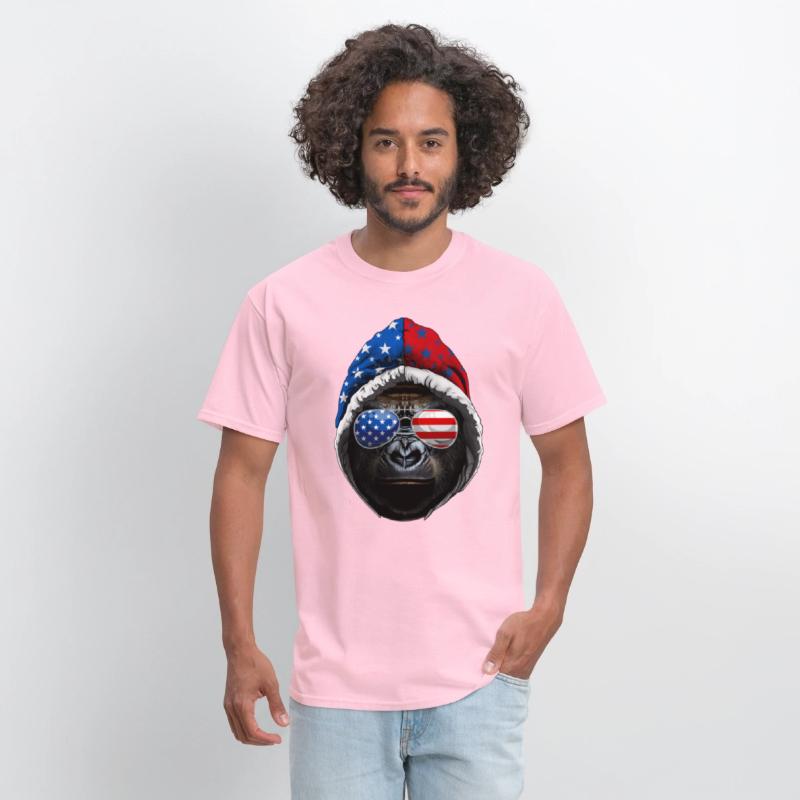 4th Of July Gorilla Lover USA American Flag
