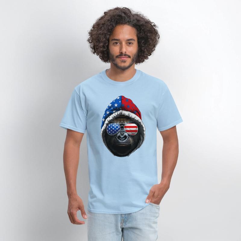 4th Of July Gorilla Lover USA American Flag