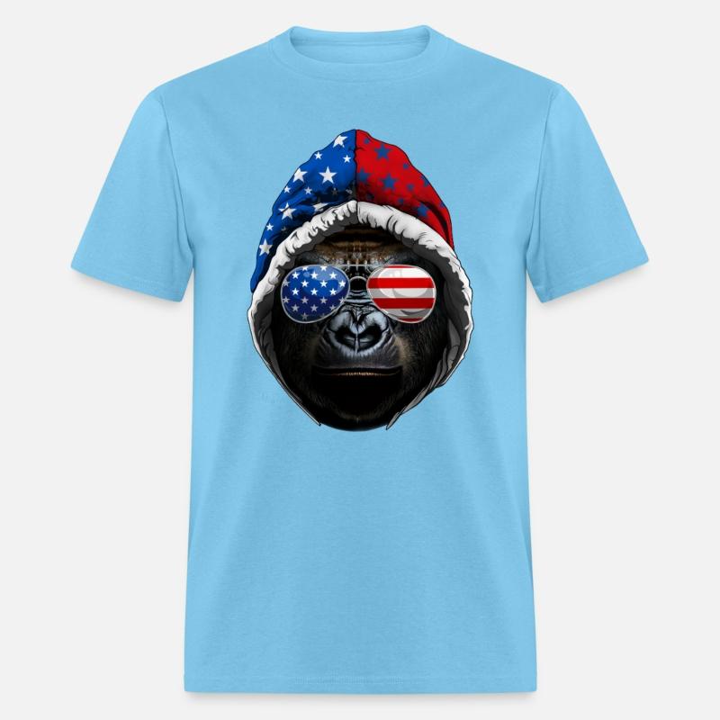 4th Of July Gorilla Lover USA American Flag