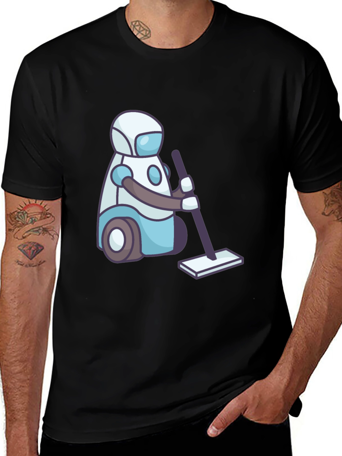 Robot Vacuum T-Shirt - Fun and Unique Design
