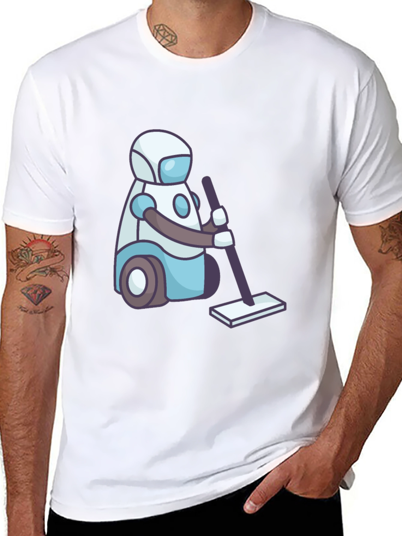 Robot Vacuum T-Shirt - Fun and Unique Design