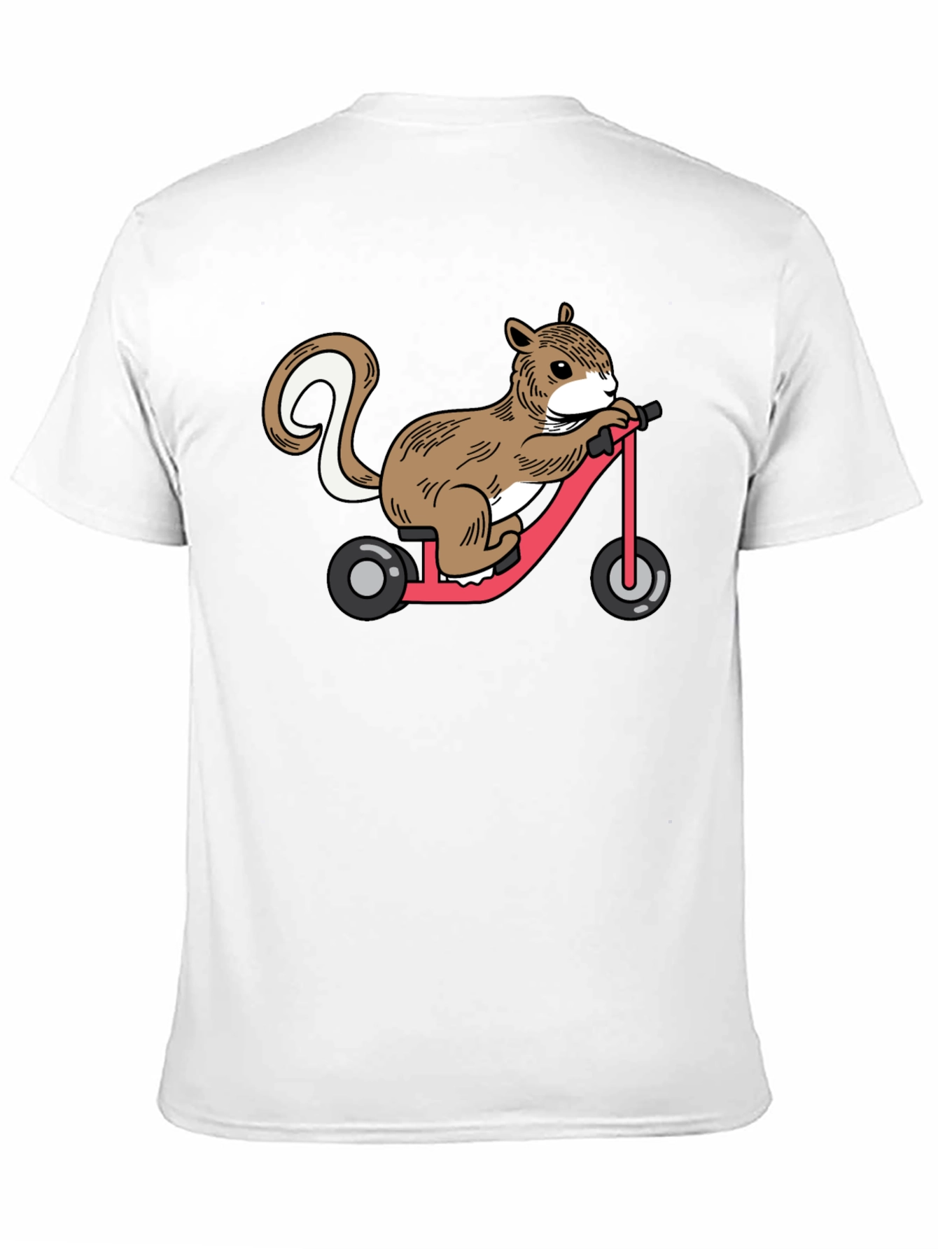 Squirrel on Tricycle Graphic T-Shirt
