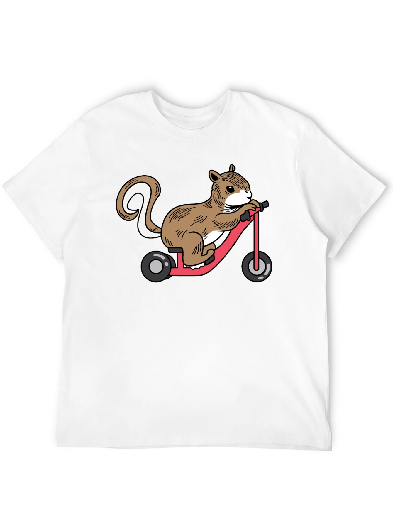 Squirrel on Tricycle Graphic T-Shirt