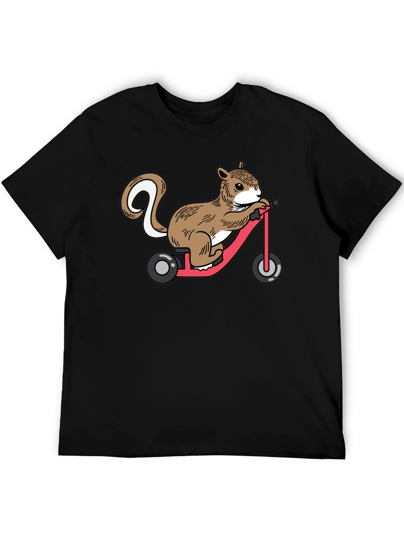 Squirrel on Tricycle Graphic T-Shirt