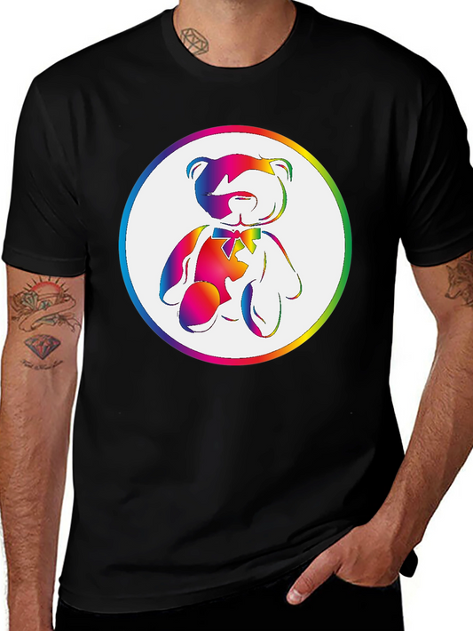Rainbow Teddy Bear Graphic Tee