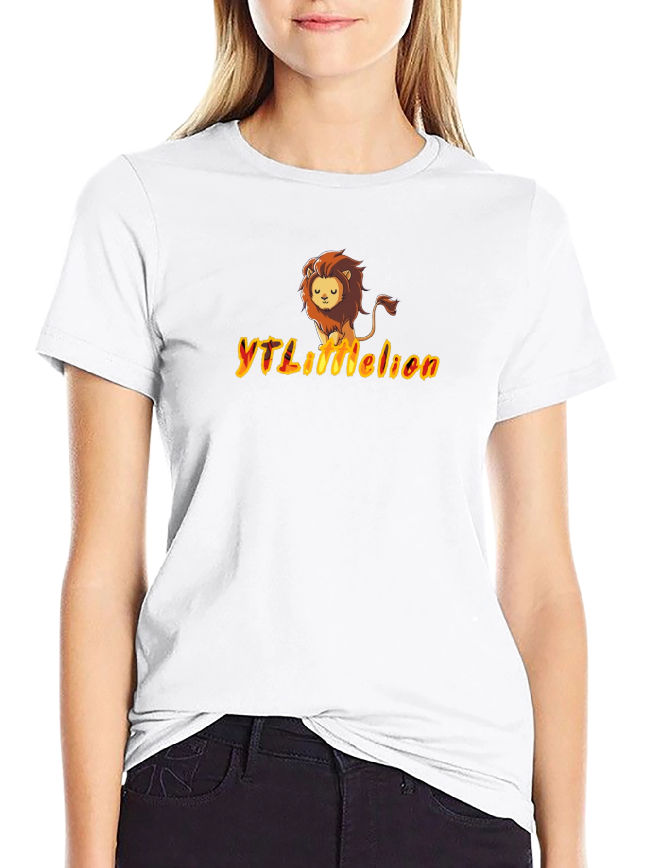 YTLittleLion Black Graphic Tee