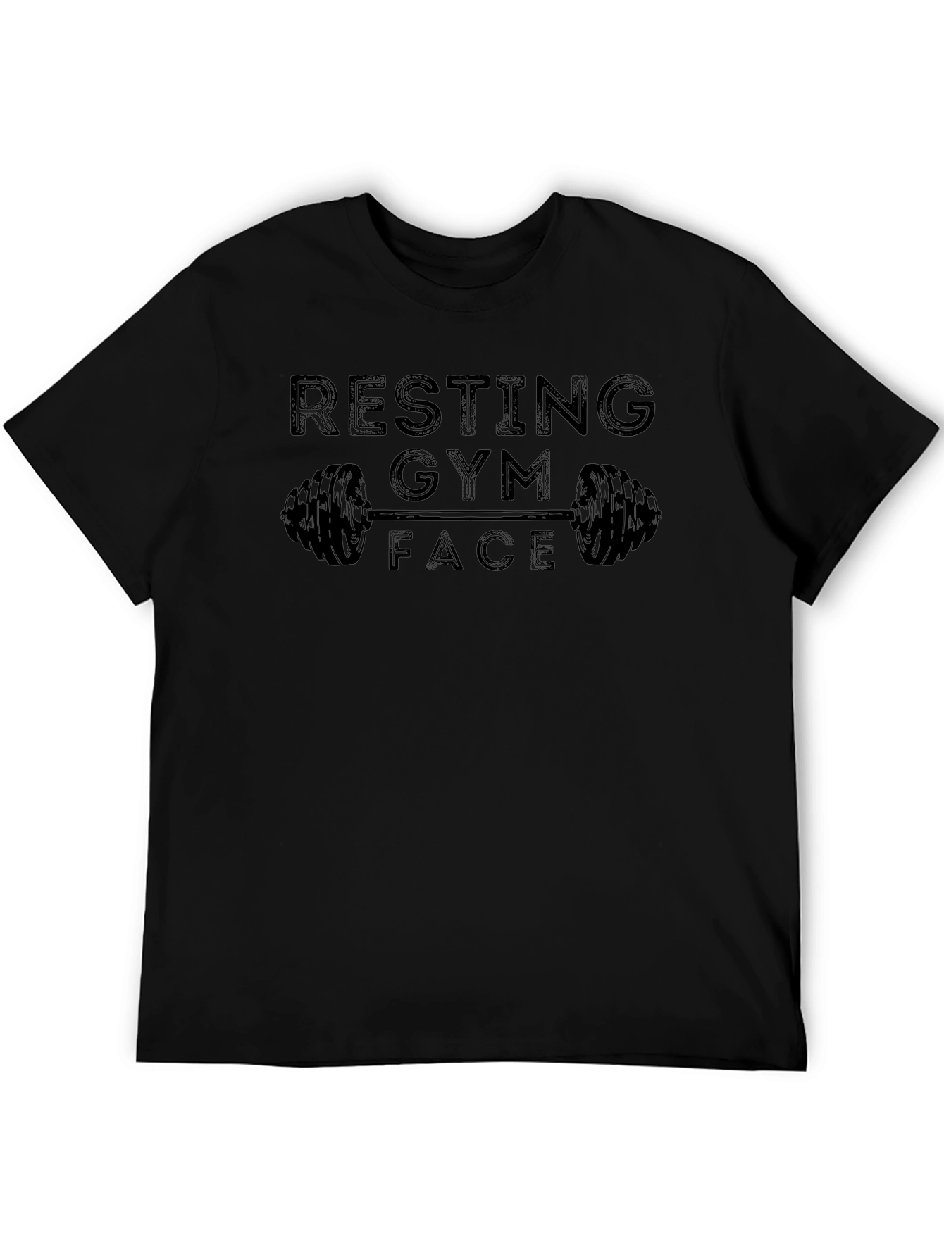 Resting Gym Face Black T-Shirt