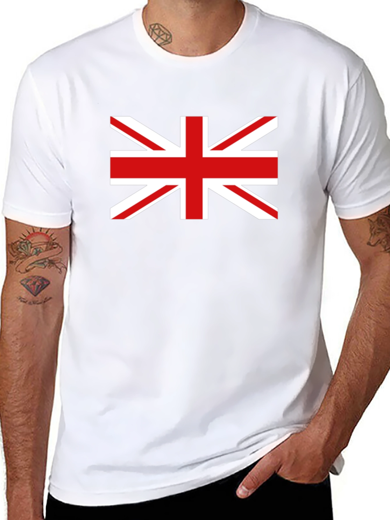 British Flag Graphic Black T-Shirt