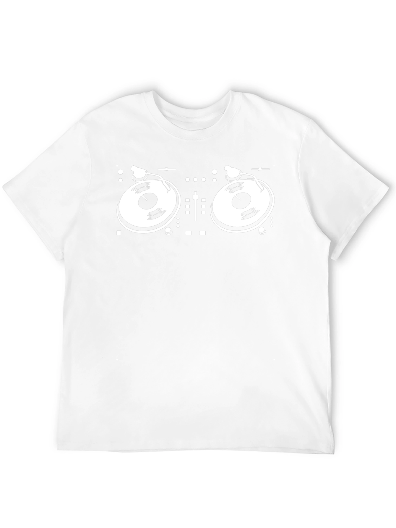 DJ Turntable Graphic Tee - Black