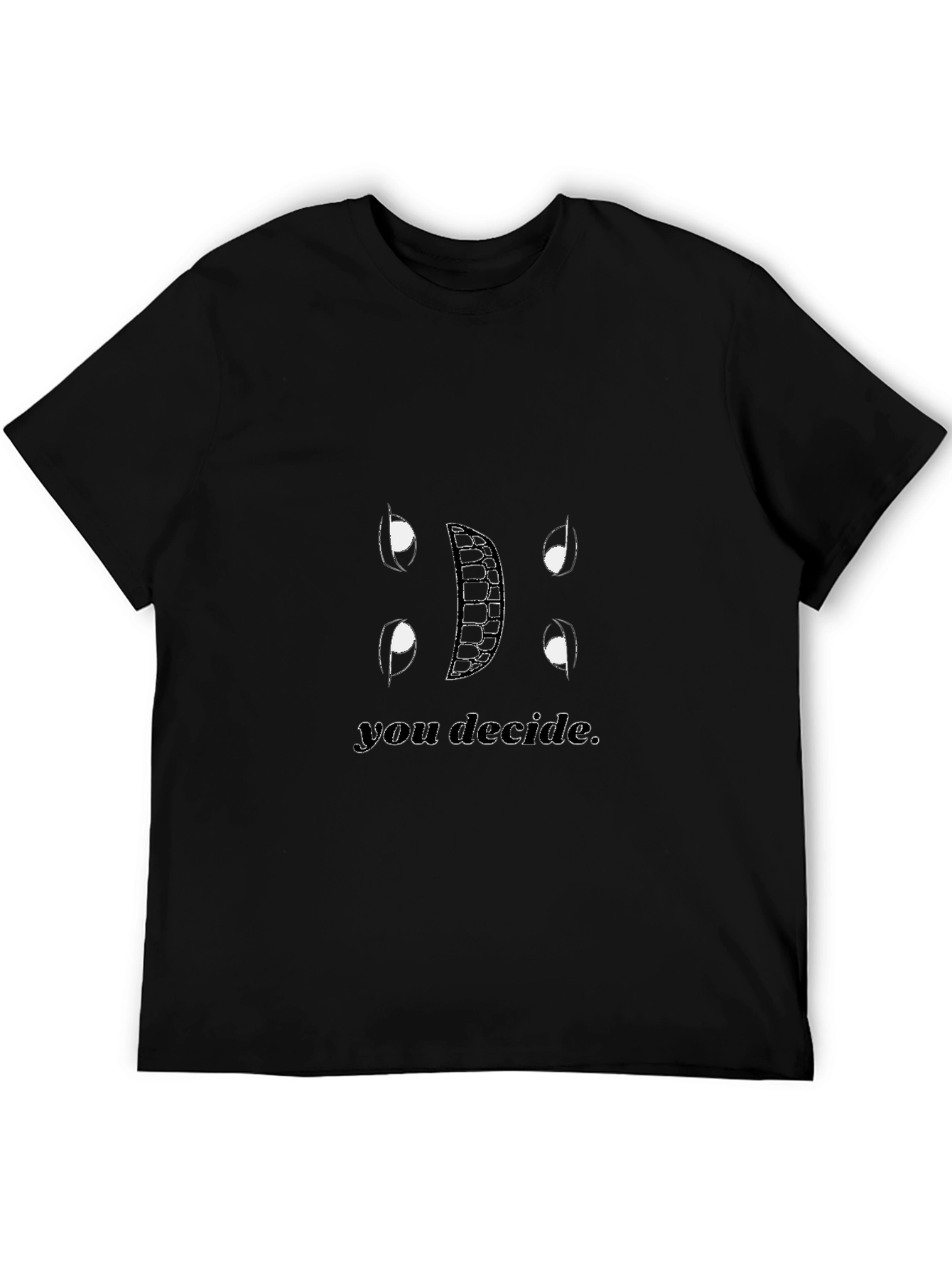 You Decide Graphic Tee - Black Cotton
