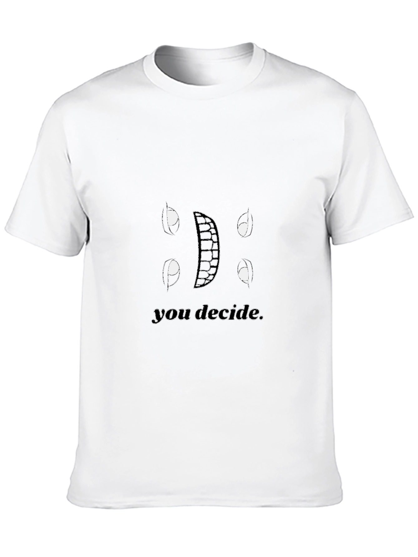 You Decide Graphic Tee - Black Cotton