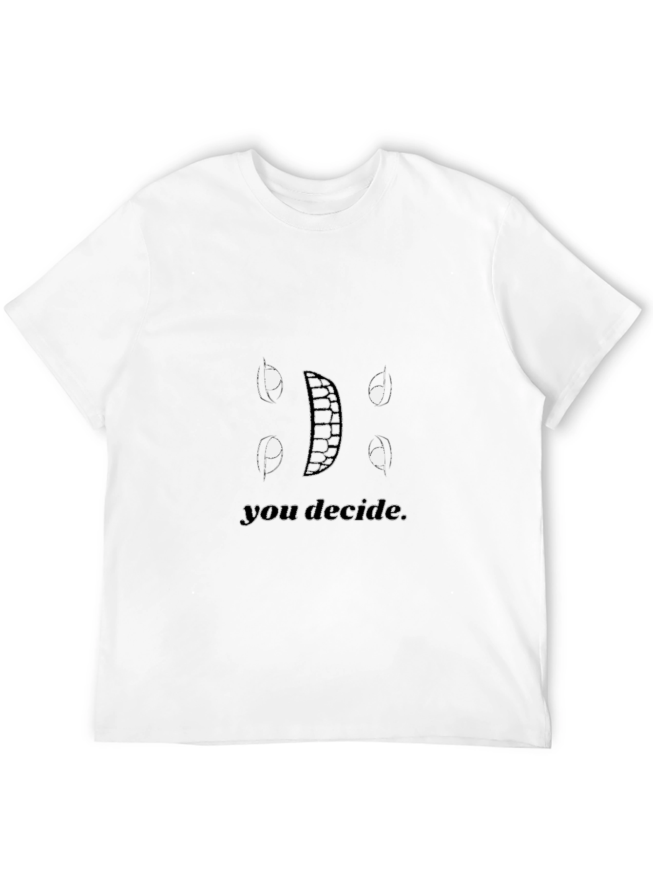 You Decide Graphic Tee - Black Cotton