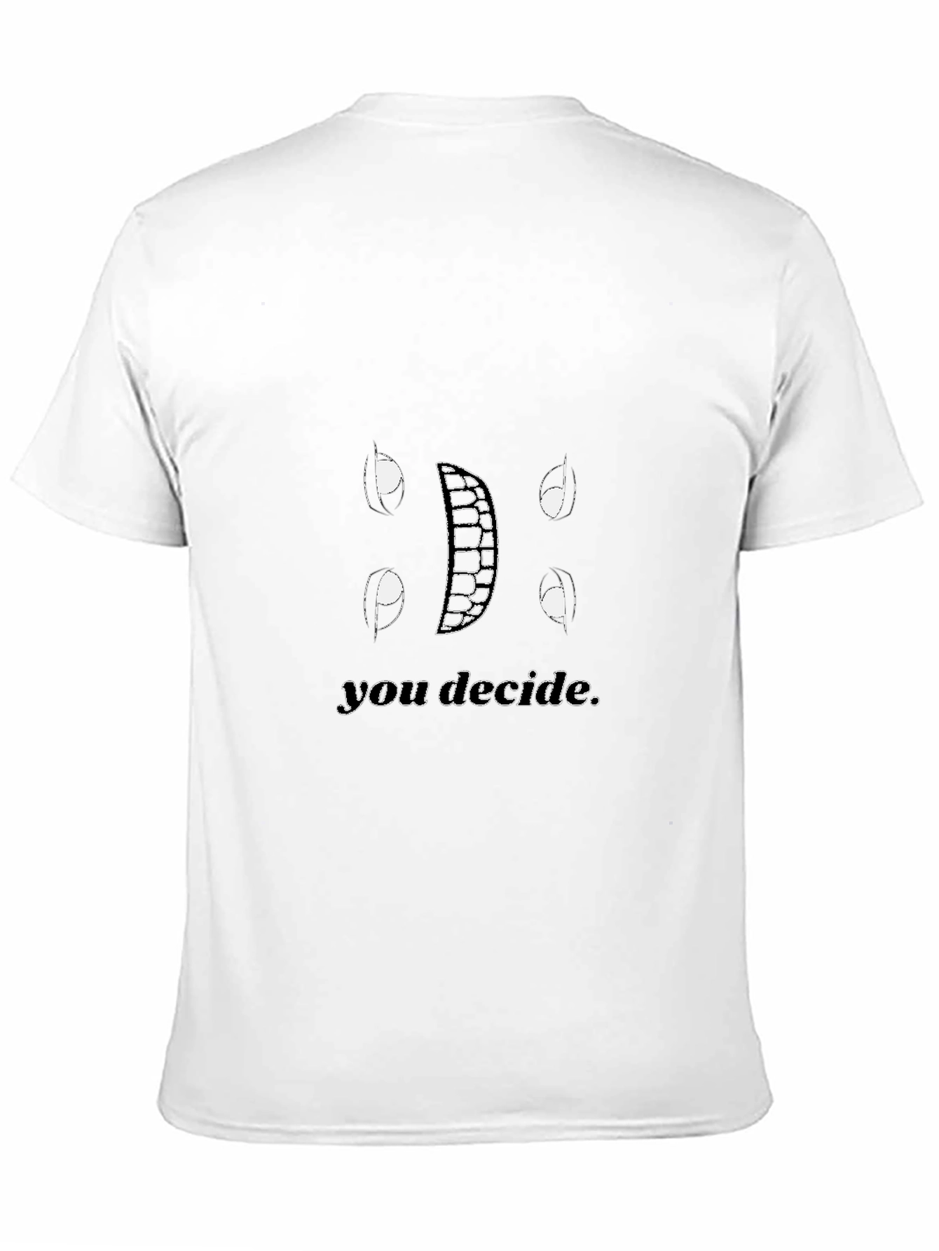 You Decide Graphic Tee - Black Cotton