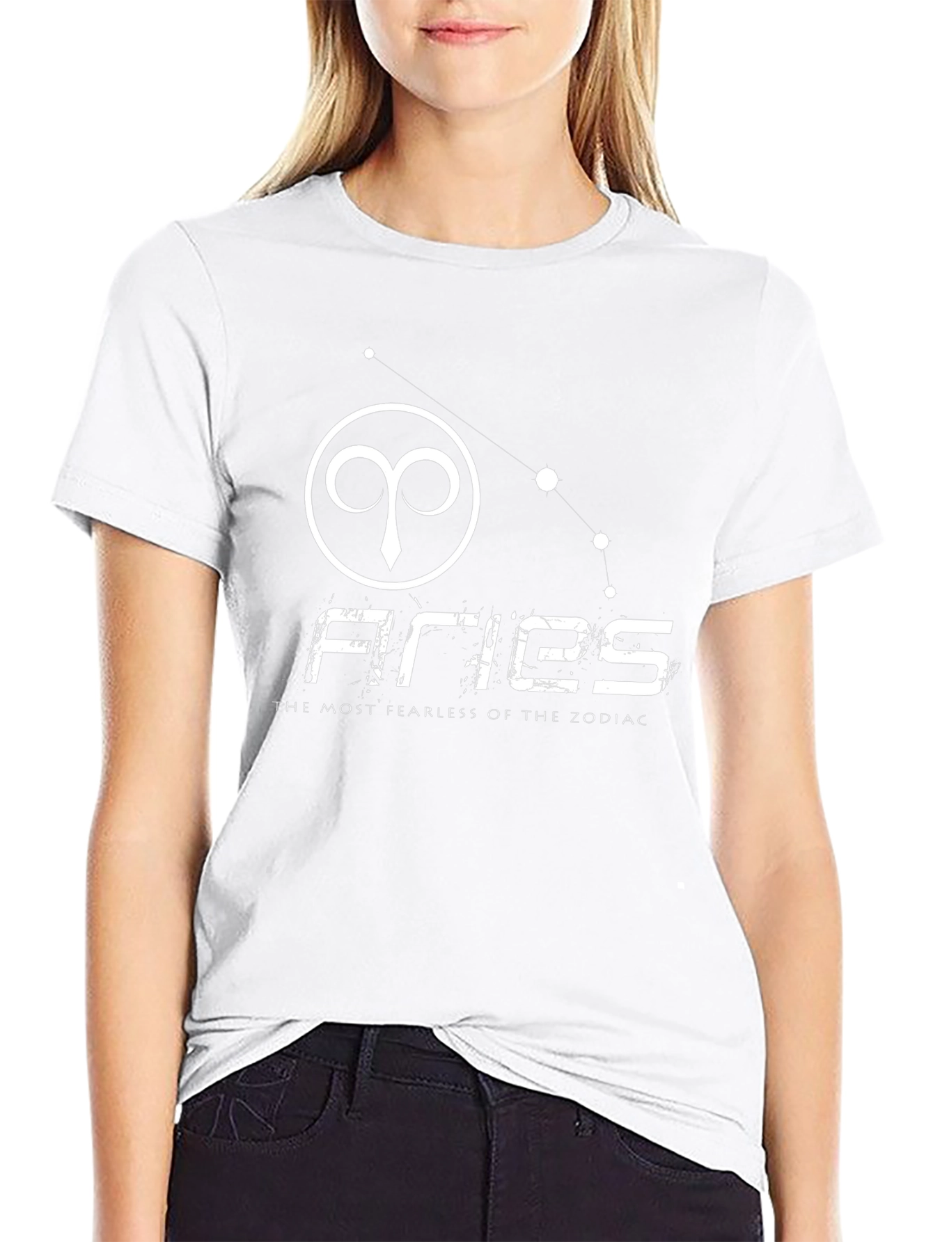 Aries Zodiac Graphic Tee - Black T-Shirt