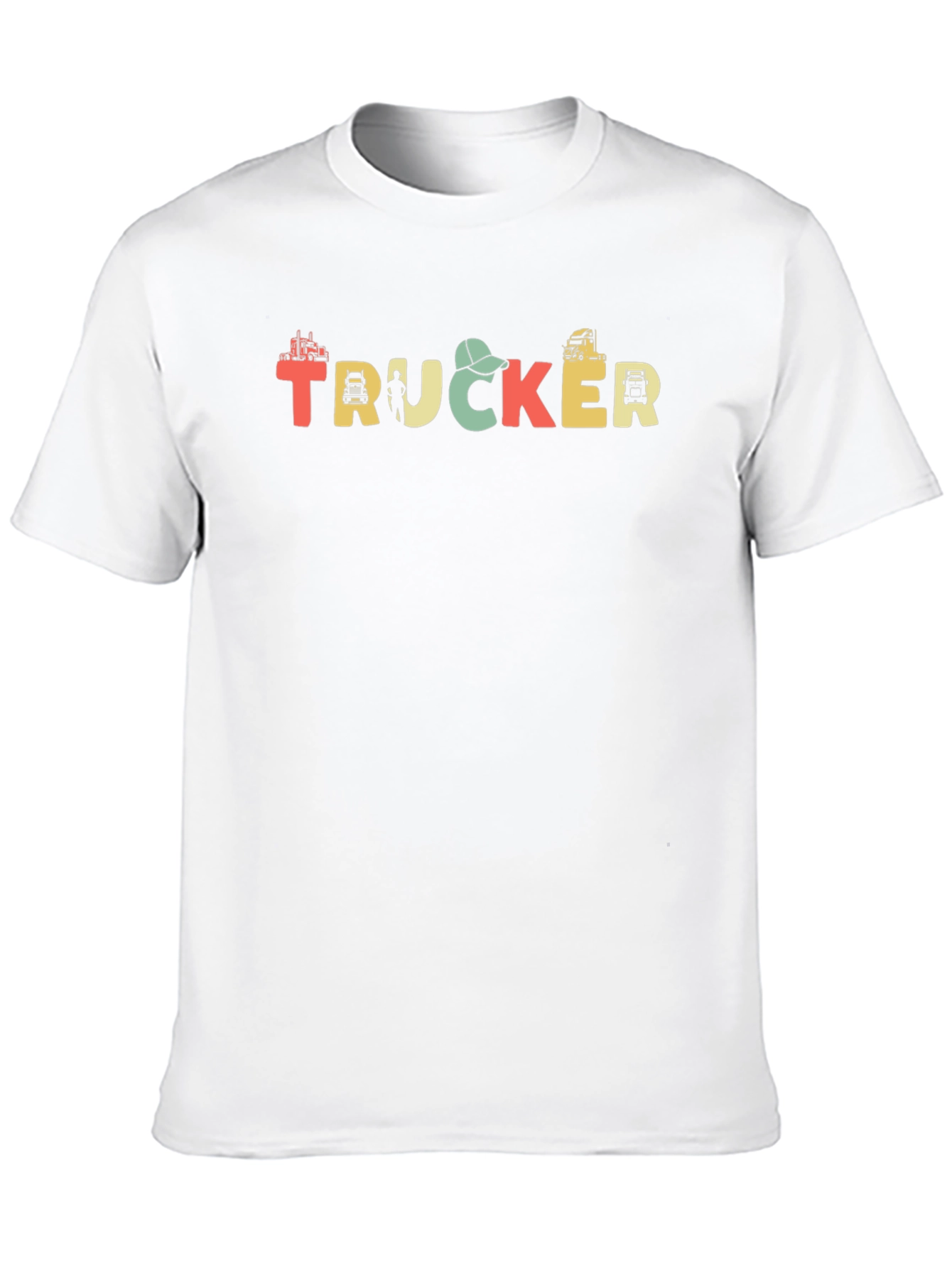 Trucker Graphic T-Shirt - Black