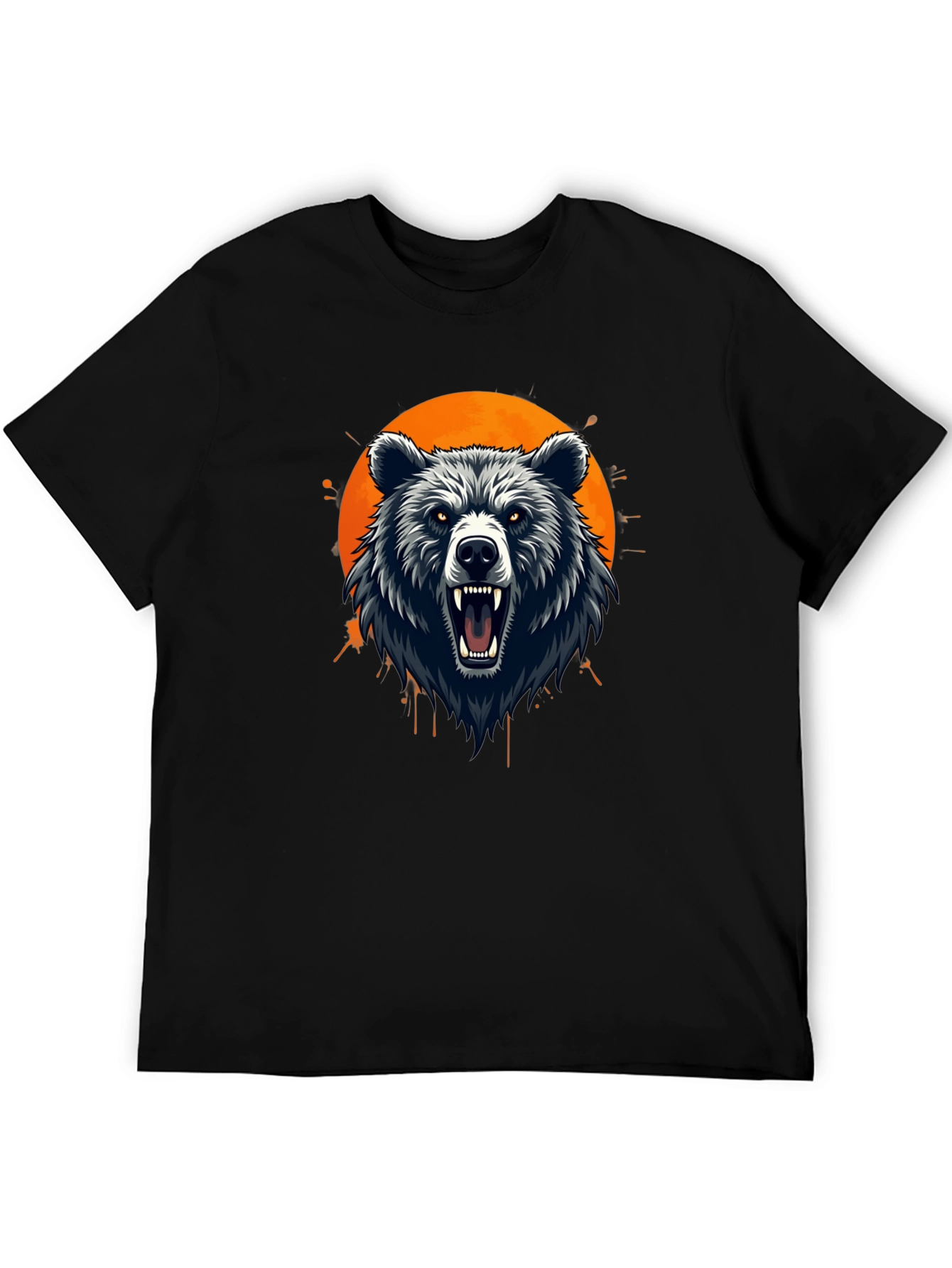 Bear Graphic Black T-Shirt