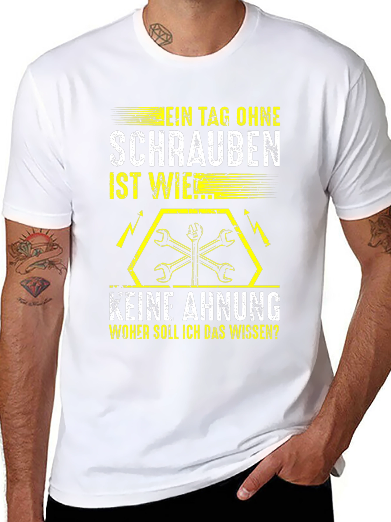 Mechanic T-Shirt: No Screws No Clue Tee