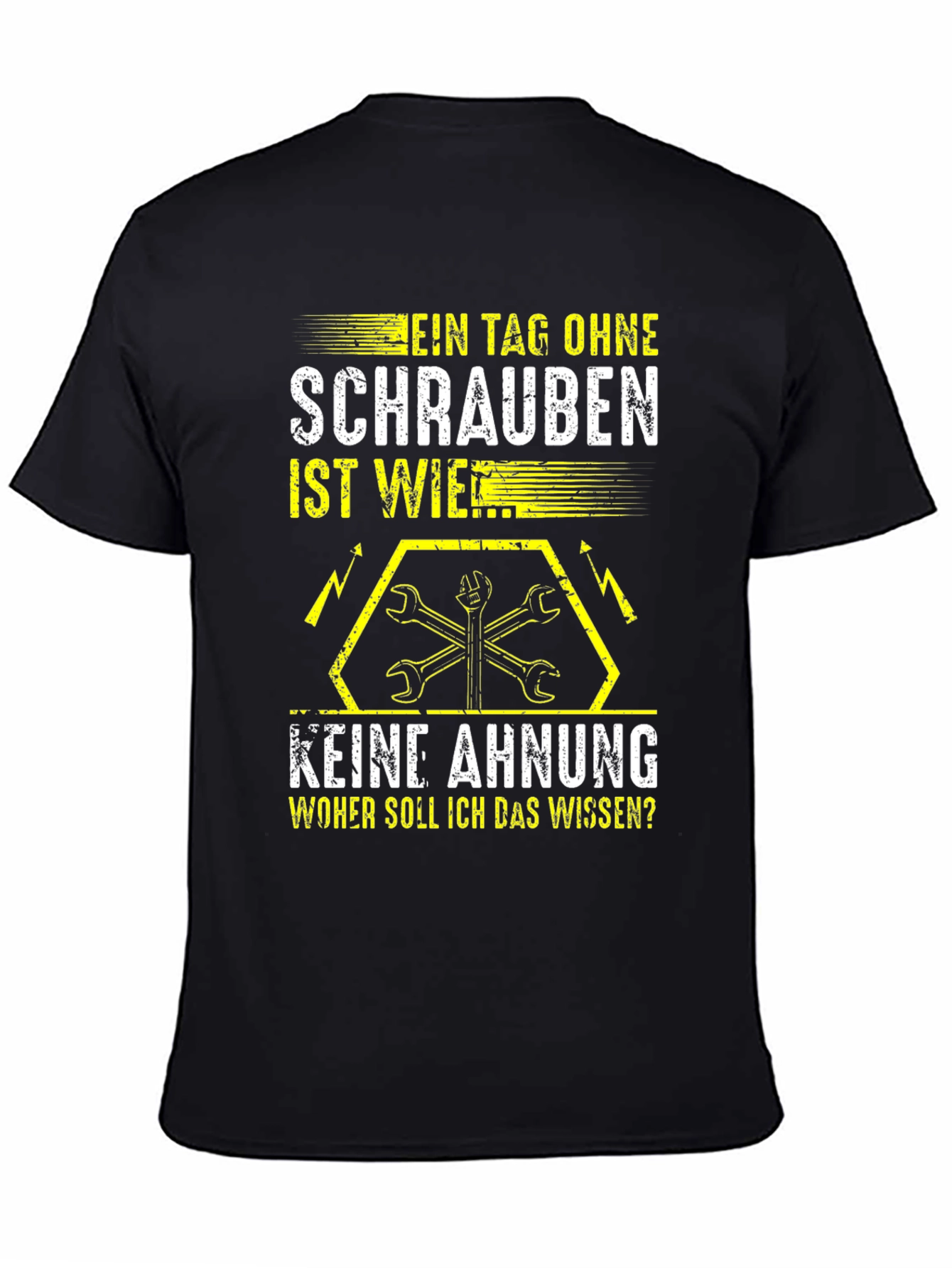 Mechanic T-Shirt: No Screws No Clue Tee