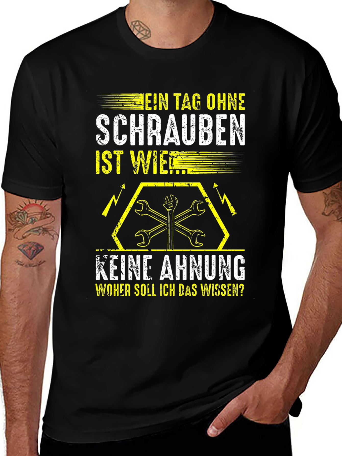 Mechanic T-Shirt: No Screws No Clue Tee
