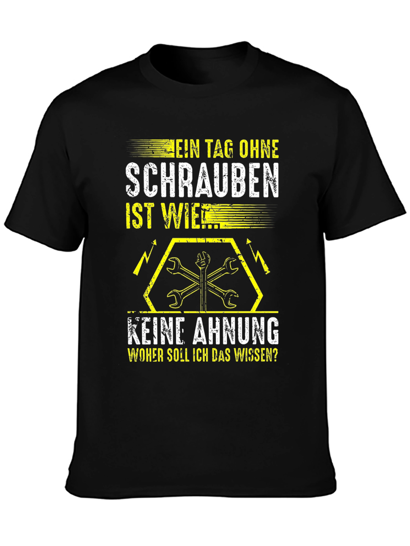Mechanic T-Shirt: No Screws No Clue Tee