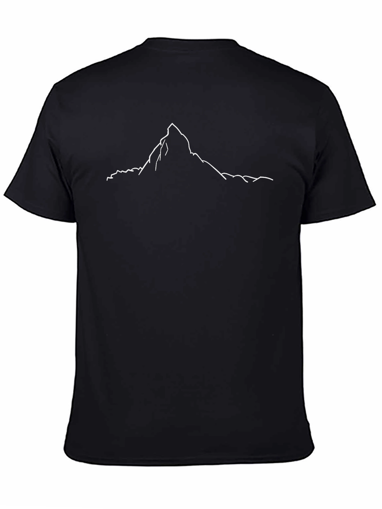 Mountain Peak Graphic Tee - Black