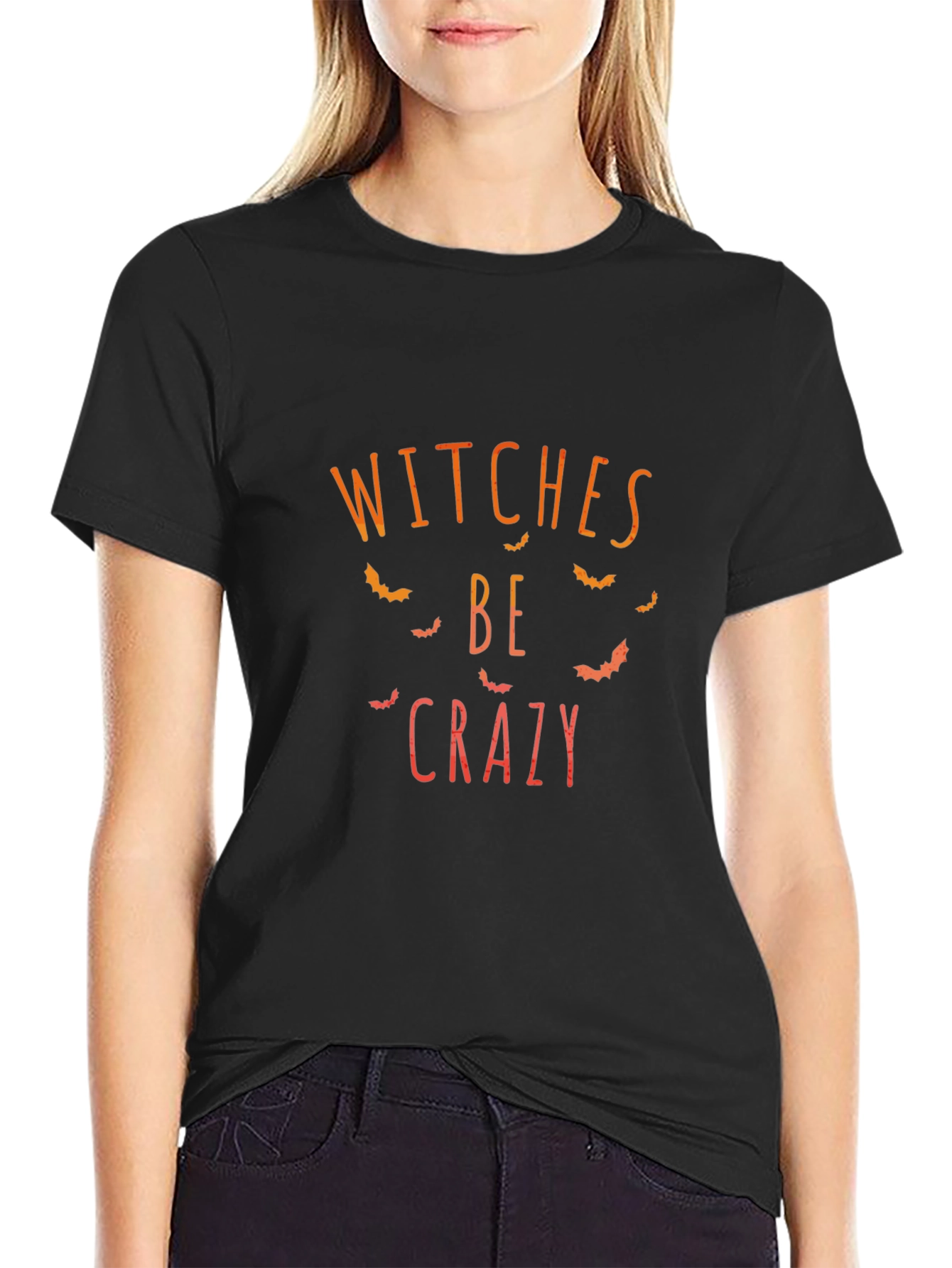 Witches Be Crazy Halloween T-Shirt Black
