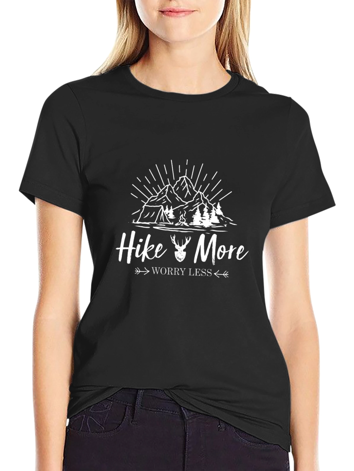 Hike More Worry Less Graphic Tee