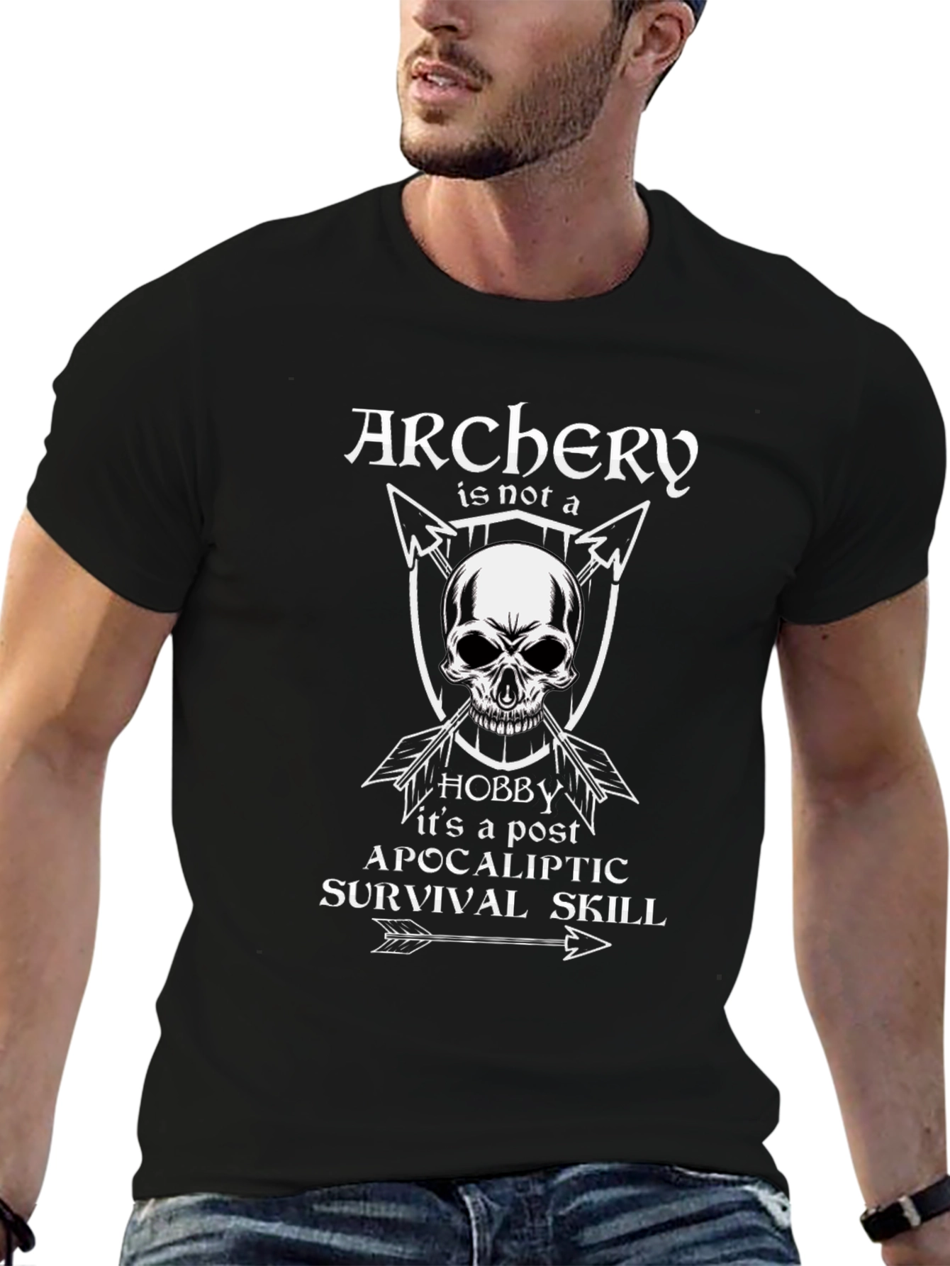 Archery Post Apocalyptic Survival Skill T-Shirt